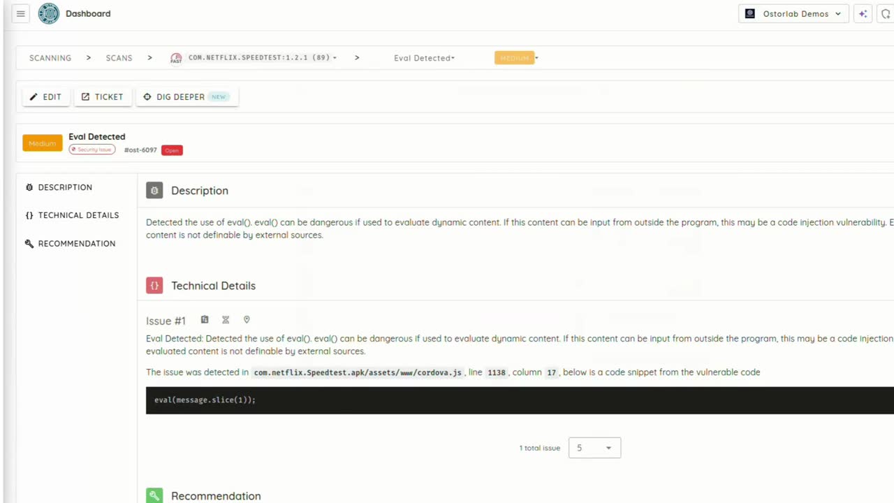 Investigate Mobile Vulnerabilities