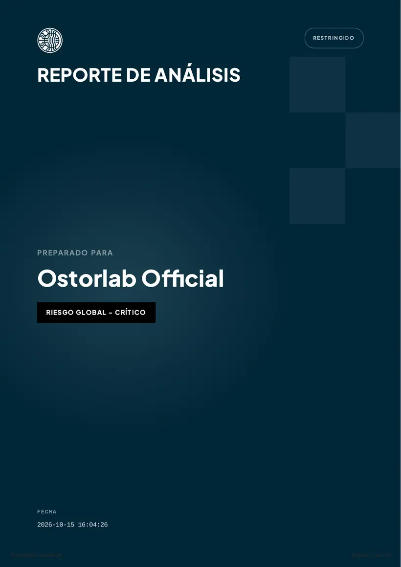 Portada y nivel de riesgo