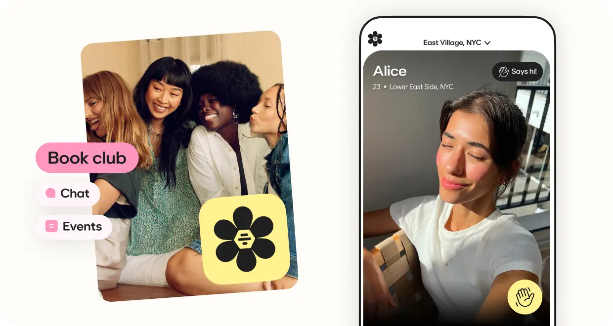 Bumble 应用 — 图书俱乐部、聊天、活动和个人资料功能